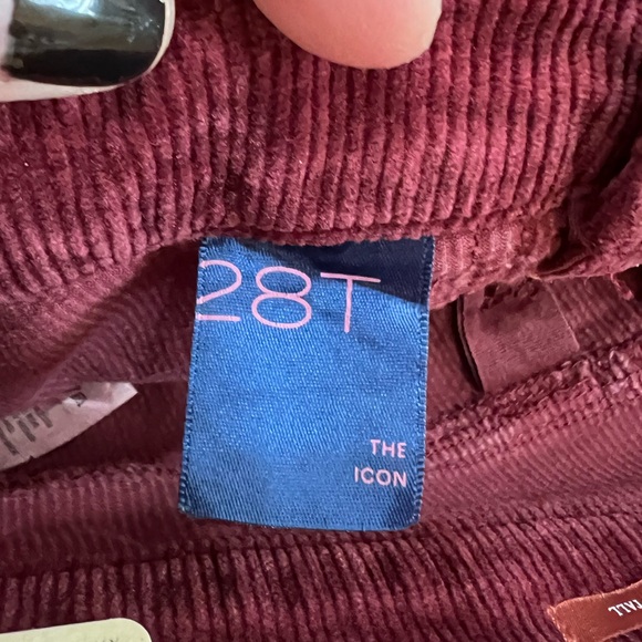 Anthropologie Pilcro Icon Flare Wine Burgundy Couderoy Pants western 28 Tall NWT - Picture 8 of 9